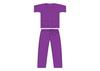 Oblečenie operačné Basic fialové (nohavice a košeľa) veľ. S - Oblečenie jednorázové, blúza a nohavice veľ. S (modrá) | T-Office